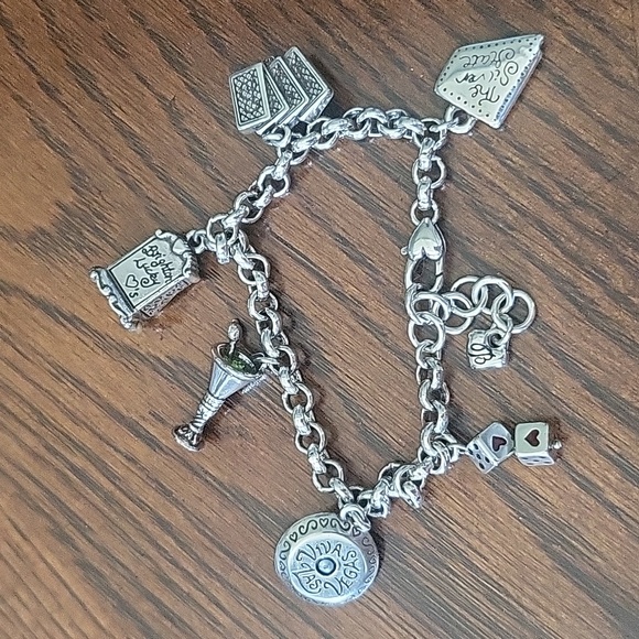 Vintage Brighton Las Vegas Nevada Charm Bracelet - EUC - K - Picture 2 of 13